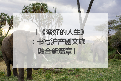 《蛮好的人生》：书写沪产剧文旅融合新篇章