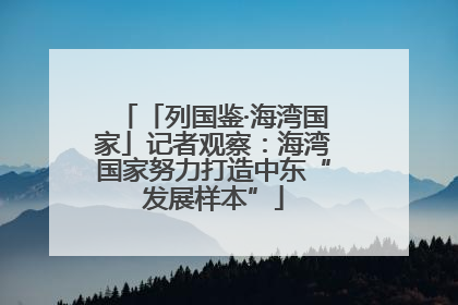「列国鉴·海湾国家」记者观察：海湾国家努力打造中东“发展样本”