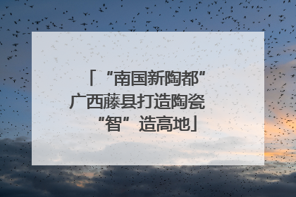 “南国新陶都”广西藤县打造陶瓷“智”造高地
