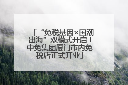 “免税基因×国潮出海”双模式开启！中免集团厦门市内免税店正式开业