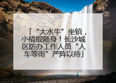 “大水牛”坐镇，小撬棍随身！长沙城区防办工作人员“人车等雨”严阵以待