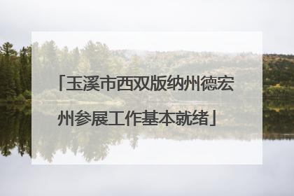 玉溪市西双版纳州德宏州参展工作基本就绪