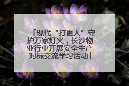 现代“打更人”守护万家灯火，长沙物业行业开展安全生产对标交流学习活动
