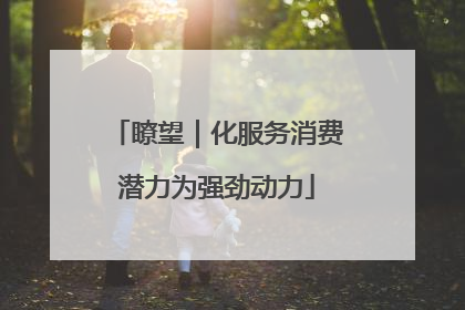 瞭望｜化服务消费潜力为强劲动力