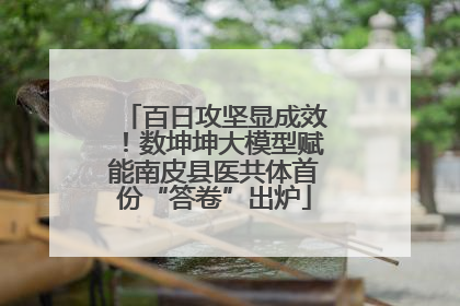 百日攻坚显成效！数坤坤大模型赋能南皮县医共体首份“答卷”出炉