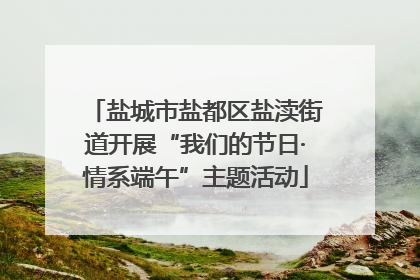 盐城市盐都区盐渎街道开展“我们的节日·情系端午”主题活动