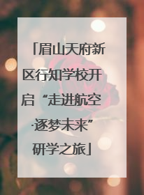 眉山天府新区行知学校开启“走进航空·逐梦未来”研学之旅