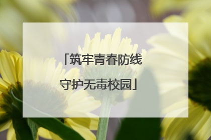 筑牢青春防线 守护无毒校园