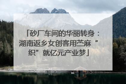 砂厂车间的华丽转身：湖南返乡女创客用苎麻“织”就亿元产业梦