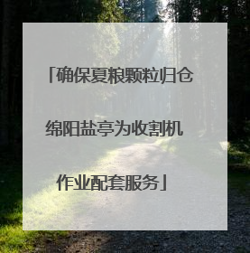 确保夏粮颗粒归仓 绵阳盐亭为收割机作业配套服务