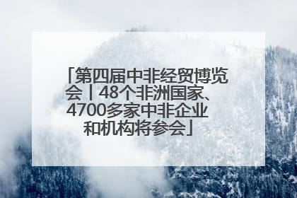 第四届中非经贸博览会丨48个非洲国家、4700多家中非企业和机构将参会