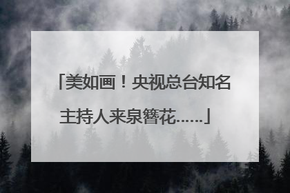 美如画！央视总台知名主持人来泉簪花……