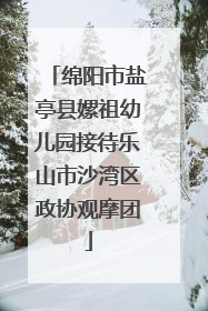 绵阳市盐亭县嫘祖幼儿园接待乐山市沙湾区政协观摩团
