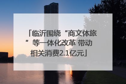临沂围绕“商文体旅”等一体化改革 带动相关消费2.1亿元