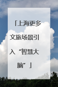 上海更多文旅场景引入“智慧大脑”