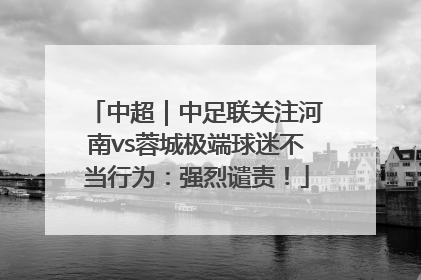中超｜中足联关注河南vs蓉城极端球迷不当行为：强烈谴责！
