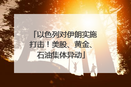 以色列对伊朗实施打击！美股、黄金、石油集体异动
