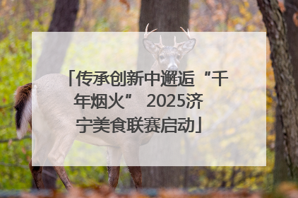 传承创新中邂逅“千年烟火” 2025济宁美食联赛启动