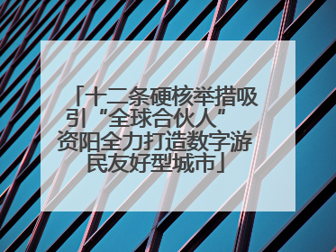 十二条硬核举措吸引“全球合伙人” 资阳全力打造数字游民友好型城市