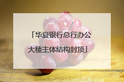 华夏银行总行办公大楼主体结构封顶