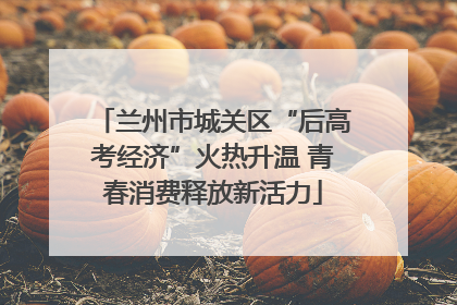 兰州市城关区“后高考经济”火热升温 青春消费释放新活力