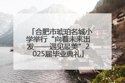 合肥市琥珀名城小学举行“向着未来出发——遇见最美”2025届毕业典礼