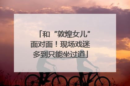 和“敦煌女儿”面对面！现场戏迷多到只能坐过道