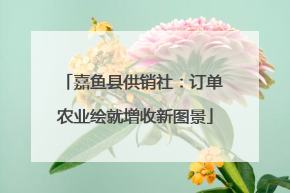 嘉鱼县供销社：订单农业绘就增收新图景