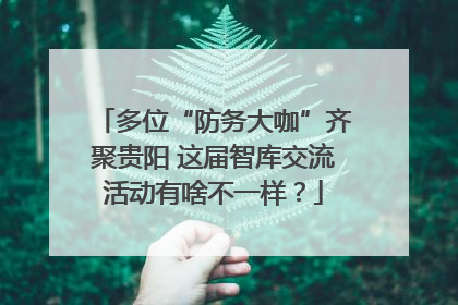多位“防务大咖”齐聚贵阳 这届智库交流活动有啥不一样？