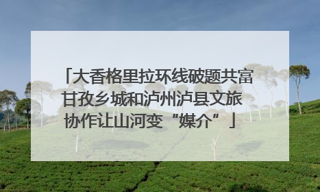 大香格里拉环线破题共富 甘孜乡城和泸州泸县文旅协作让山河变“媒介”