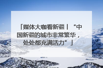 媒体大咖看新疆丨“中国新疆的城市非常繁华，处处都充满活力”