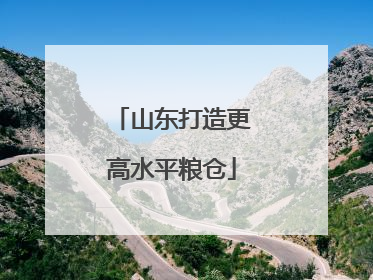 山东打造更高水平粮仓