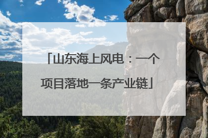 山东海上风电：一个项目落地一条产业链