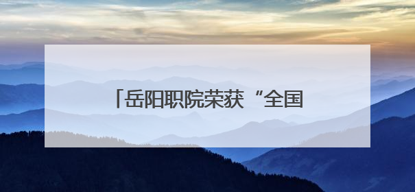 岳阳职院荣获“全国无偿献血促进奖”