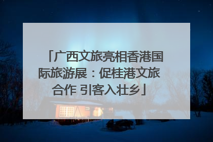 广西文旅亮相香港国际旅游展：促桂港文旅合作 引客入壮乡