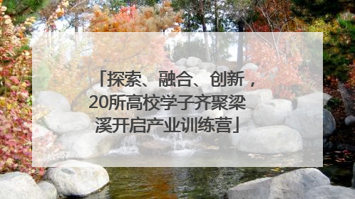 探索、融合、创新，20所高校学子齐聚梁溪开启产业训练营