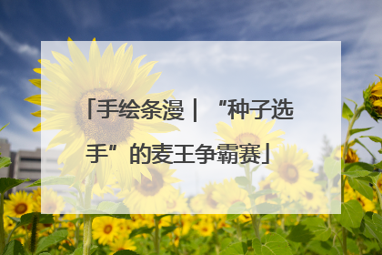 手绘条漫｜“种子选手”的麦王争霸赛