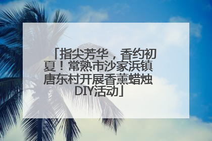 指尖芳华，香约初夏！常熟市沙家浜镇唐东村开展香薰蜡烛DIY活动