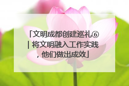 文明成都创建巡礼⑥｜将文明融入工作实践，他们做出成效