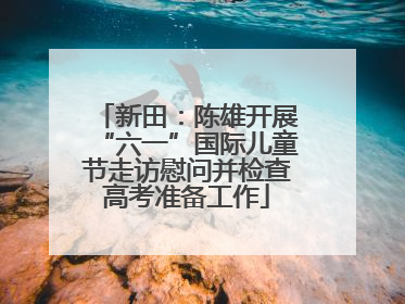 新田：陈雄开展“六一”国际儿童节走访慰问并检查高考准备工作
