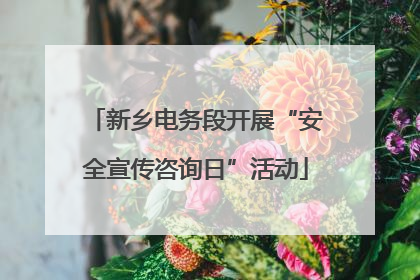 新乡电务段开展“安全宣传咨询日”活动
