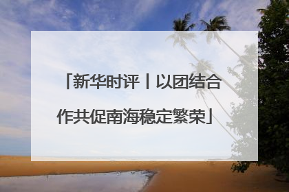 新华时评丨以团结合作共促南海稳定繁荣