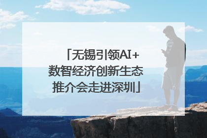 无锡引领AI+数智经济创新生态推介会走进深圳