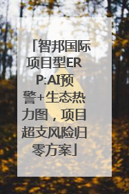 智邦国际项目型ERP:AI预警+生态热力图，项目超支风险归零方案