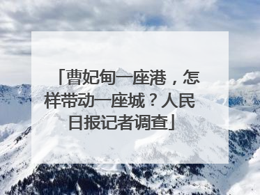 曹妃甸一座港，怎样带动一座城？人民日报记者调查