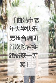 曲靖市老年大学快乐男孩合唱团首次跨省实践斩获一等奖