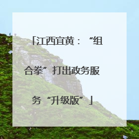 江西宜黄：“组合拳”打出政务服务“升级版”