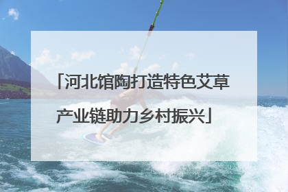 河北馆陶打造特色艾草产业链助力乡村振兴
