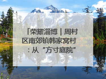 荣耀淄博｜周村区南郊镇韩家窝村：从“方寸庭院”到“全域文明”，乡村振兴的“美学革命”