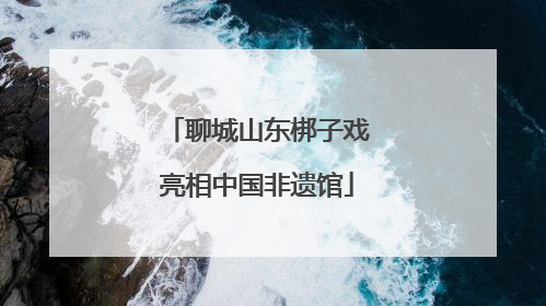 聊城山东梆子戏亮相中国非遗馆